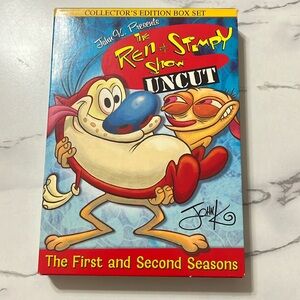 The Ren and Stimpy Show Uncut Season 1 and 2 DVD Set EUC Vintage 2004